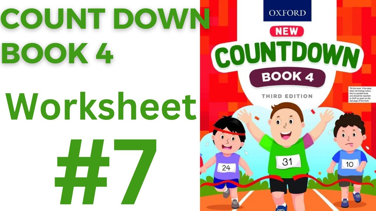 worksheet class 4| Worksheet 7|countdown book 4 Worksheet  7| class 4 worksheet 7@ytacademy198