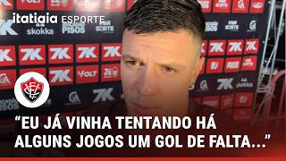 HERÓI DO VITÓRIA CONTRA O ATLÉTICO, KAYZER EXPLICA COBRANÇA DE FALTA POR BAIXO DA BARREIRA