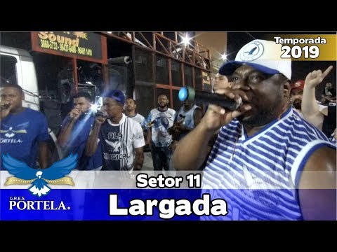 Portela 2019 - Ensaio de bateria no setor 11 (Largada) - Apoteose ao vivo