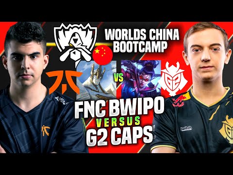 FNC BWIPO vs G2 CAPS in CHINA SUPER SERVER! - Bwipo Galio vs Caps Vayne | Worlds 2020 Bootcamp China