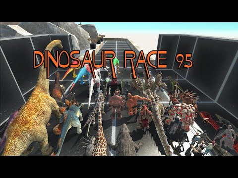 DINOSAUR RACE 95 | all units race - Animal Revolt Battle Simulator