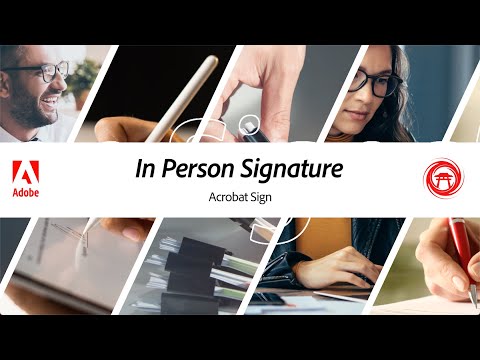 Learn how to get a signature in person with Acrobat Sign!