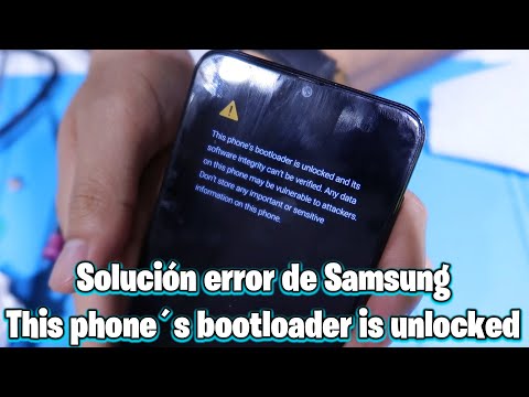 Fix the "This phone's bootloader is unlocked and its software" error on any Samsung device.