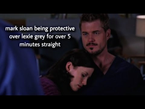 mark sloan being protective over lexie grey for over 5 minutes straight