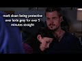 Mark Sloan Being Protective Over Lexie Grey For Over 5 Minutes Straight
