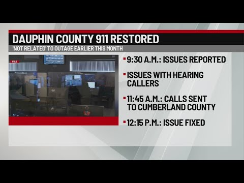 Dauphin County 911 Live Incident