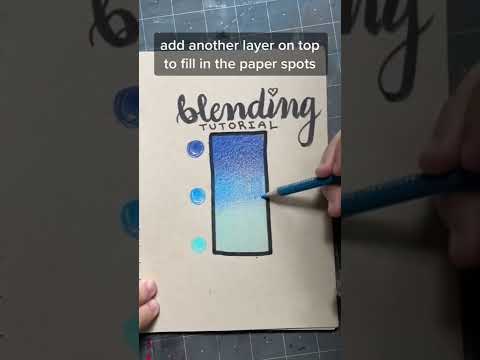 COLORED PENCIL BLENDING TUTORIAL 🎨 #Shorts