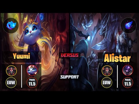 GrandMaster YUUMI [Summon Aery] (Support) VS  ALISTAR - Grandmaster EUW Patch 11.5