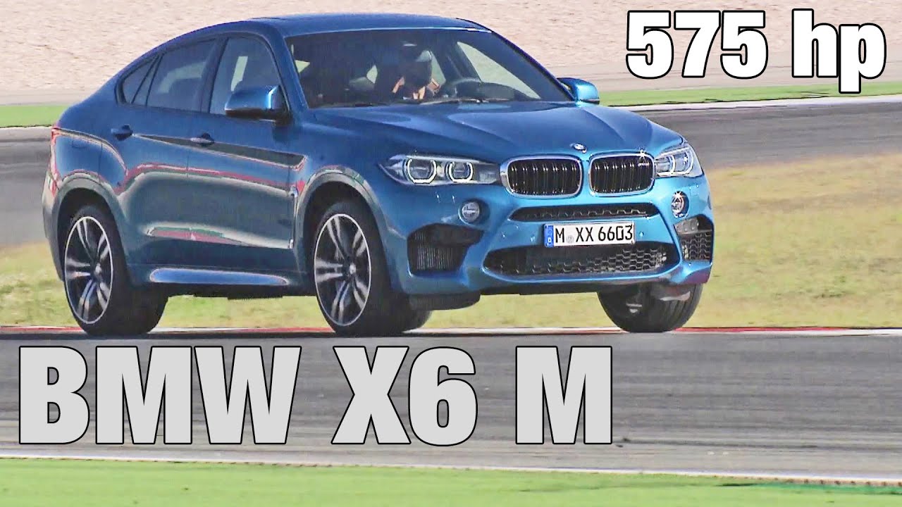 2015 BMW X6 M (575 hp) on racetrack