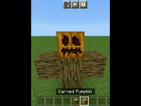 how to create wooden golem(worked)#minecraft