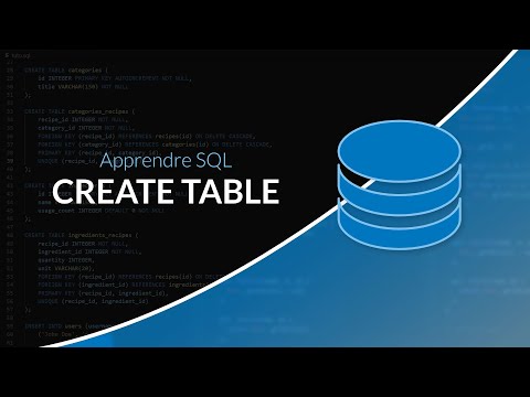Apprendre et maitriser SQL Créer sa première table