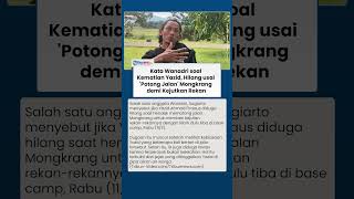 Analisa Wanadri soal Temuan Jasad Yazid: Ada Dugaan Tewas karena Terperosok Bukan karena Lelah