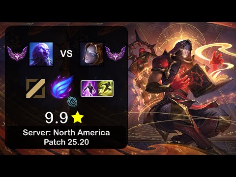 Ryze Mid vs Orianna - NA Master - Patch 25.20