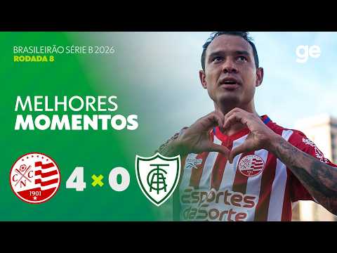 Gols e lances de Náutico x América-MG