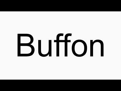 How to pronounce Buffon