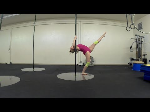 Beginner pole dance flow