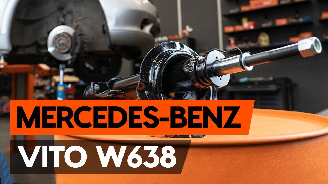 Cómo cambiar: amortiguador telescópico de la parte delantera - Mercedes Vito W638 | Guía de sustitución