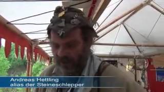 preview picture of video 'Cornberger Mittelaltermarkt der Steineschlepper im Steinbruch'