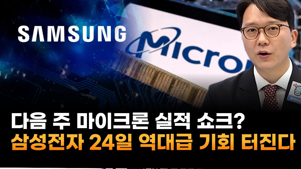 다음 주 마이크론 실적 쇼크?…삼성전자, 24일 역대급 기회 터진다 (홍운기 대표)