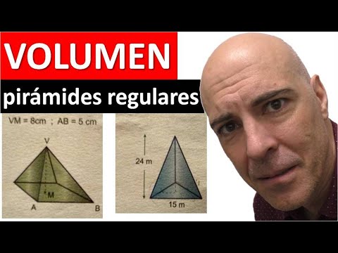 VOLUMEN DE UNA PIRÁMIDE REGULAR. Cuadrangular y triangular