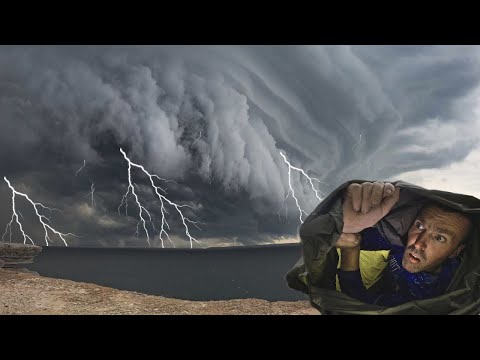 NO TENT VS MEGA STORM - EXPOSED ON A CLIFF EDGE