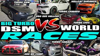 TURBO DSM VS 9XXWHP HELLCAT REDEYE, TURBO CAMARO, G80 M3, TURBO HONDA, COBALT SS, GT500, ZL1, COBRA