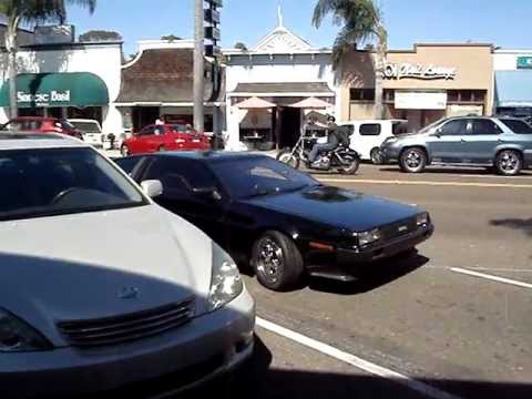 A painted DeLorean in Encinitas, CA.