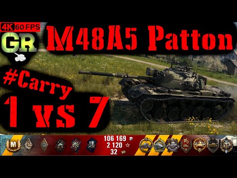 World of Tanks M48A5 Patton Replay - 9 Kills 8.8K DMG(Patch 1.4.1)