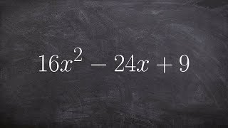 Factoring using a perfect square trinomial when a is not 1