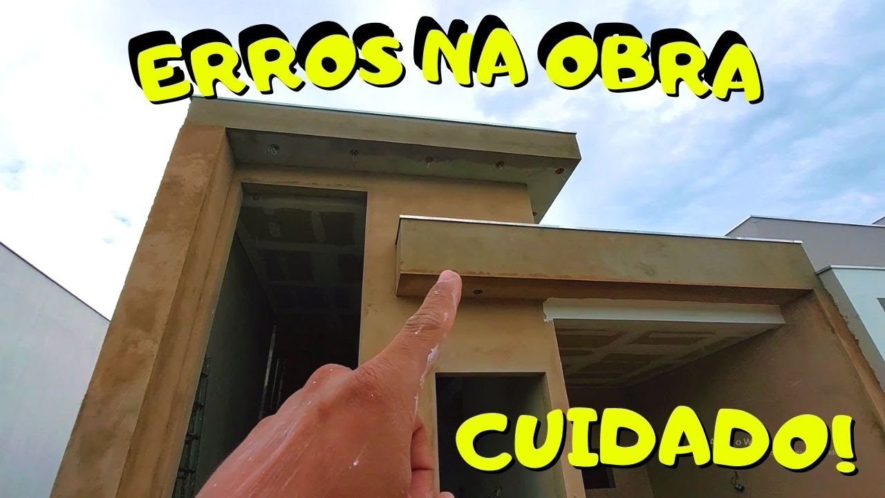 12 ERROS de obra para EVITAR GASTOS!