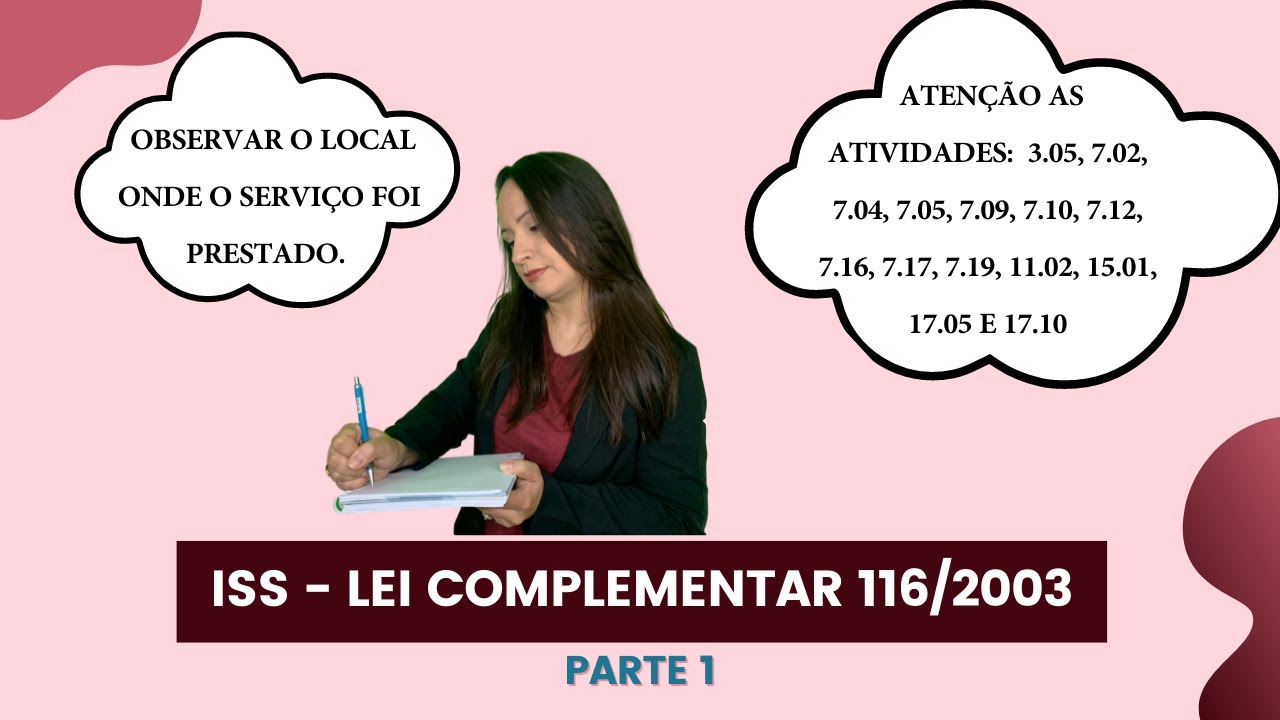 LEI COMPLEMENTAR 116/2003 ISSQN- Breve explicação sobre o ISS e a Retenção