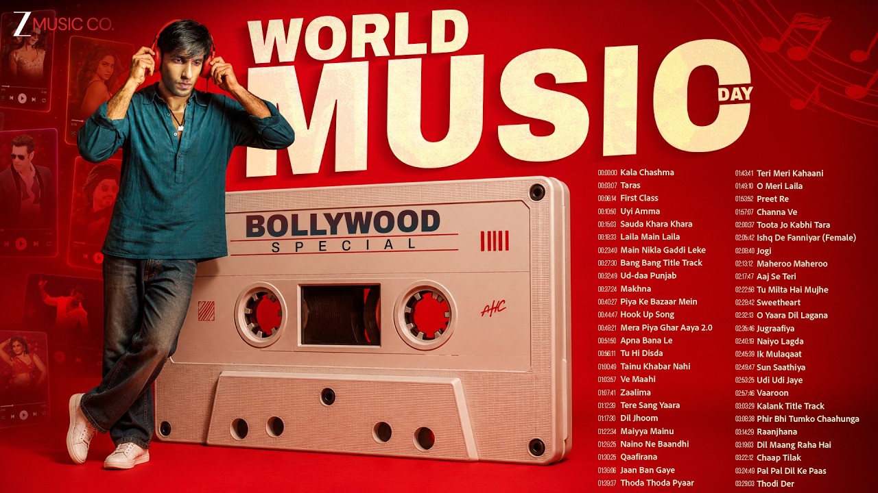 WORLD MUSIC DAY 2026 | 50 Nonstop Superhit Songs | Kala Chashma, Apna Bana Le, Uyi Amma, Taras &More