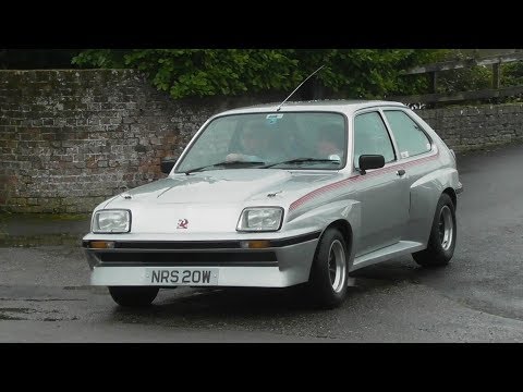 Classic Cars Leaving a car Show April 2018