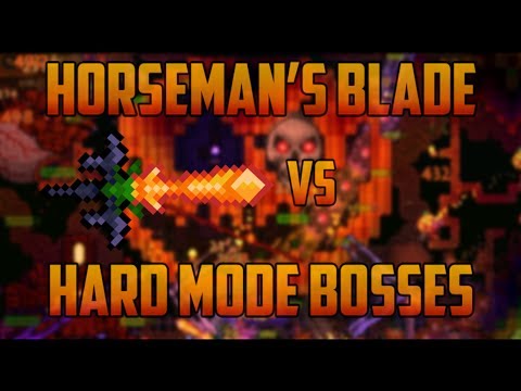 Terraria - Horseman's Blade Trick on Hardmode Bosses