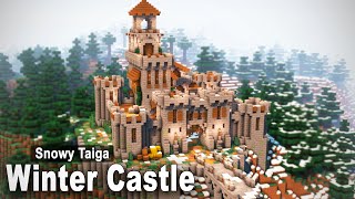 Minecraft: How to build a Medieval Winter Castle | Tutorial Part 2