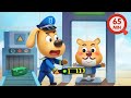 Police At Airport Security ️ Airplane Safety Tips Kids Cartoons Sheriff Labrador