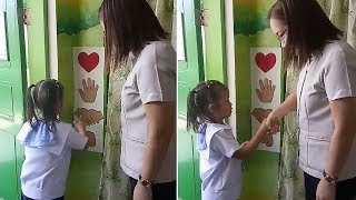 Adorable Way Children Greet Their Teacher