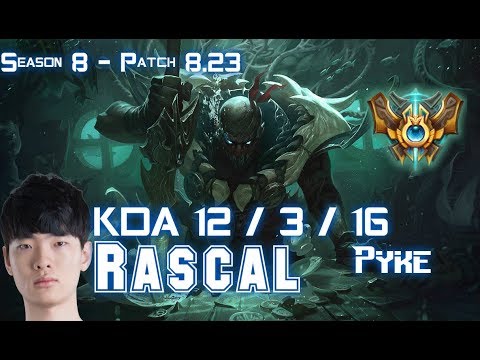 Rascal PYKE vs GRAGAS Supp - Patch 8.23 KR Ranked