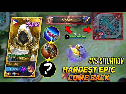 MOST HARDEST EPIC COMEBACK IN MOBILE LEGENDS! ALMOST LOSE IN MATCH! ALDOUS BEST BUILD 2022 - MLBB