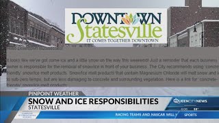Statesville businesses reminded of snow and ice responsibilities
