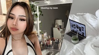 VLOG: cleaning my room apartment, doing school works, hangout with boyfie’s fam & etc.