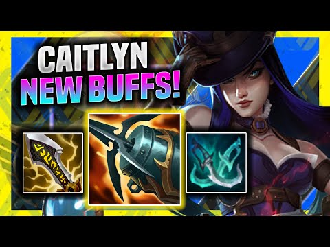 KOREAN CHALLENGER TRIES CAITLYN WITH NEW BUFFS! - Korean Challenger Plays Caitlyn ADC vs Ezreal!