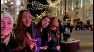 Phố Đẹp Lung  Linh Toàn Gái Xinh London .Walking Around Piccadilly Circus At Night