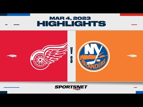 NHL Highlights | Red Wings vs. Islanders - March 4, 2023