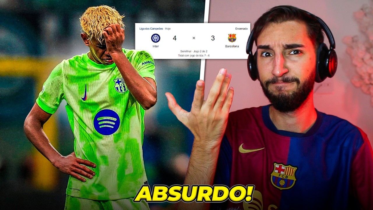Barcelona 3 x 4 Inter de Milão - BARCELONA PIPOCOU NA CHAMPIONS?🍿