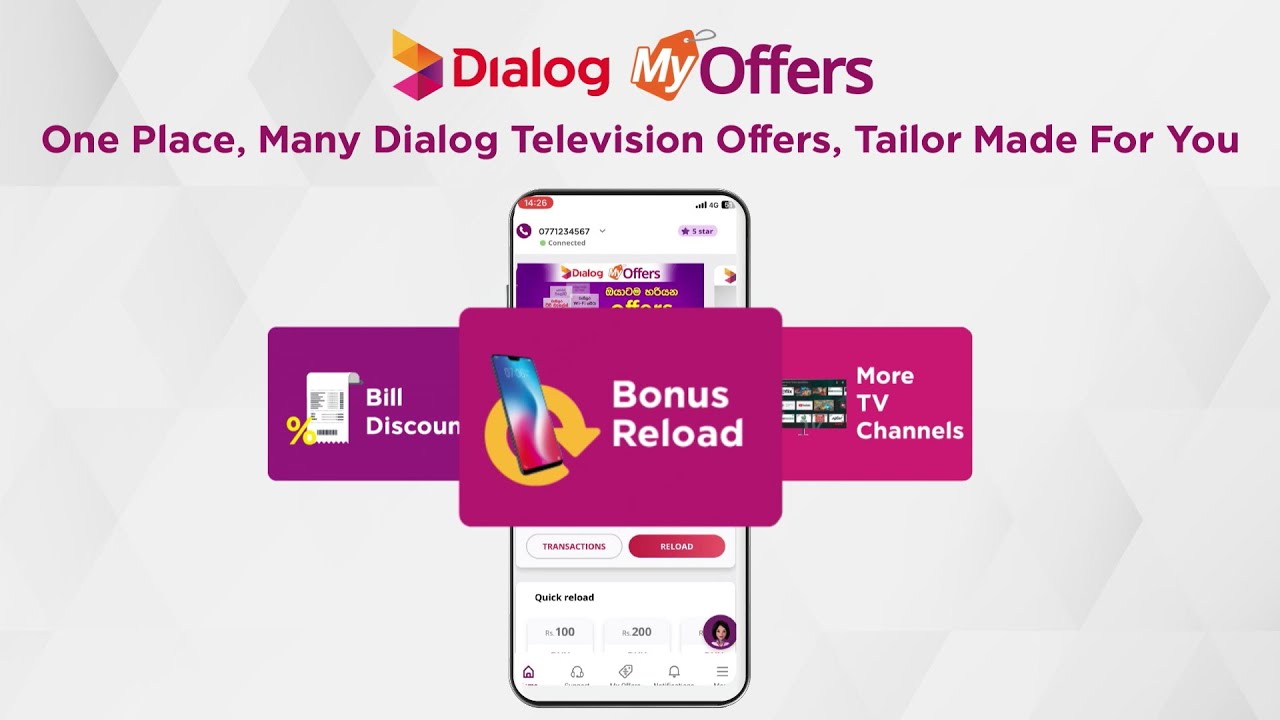 Dialog MyOffers | Get Bill Discounts, Bonus Reloads, and more TV Channels with Dialog TV Offers