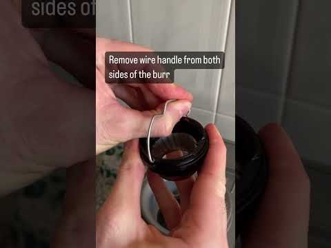 Breville Barista Express - Inside burr adjustment #shorts