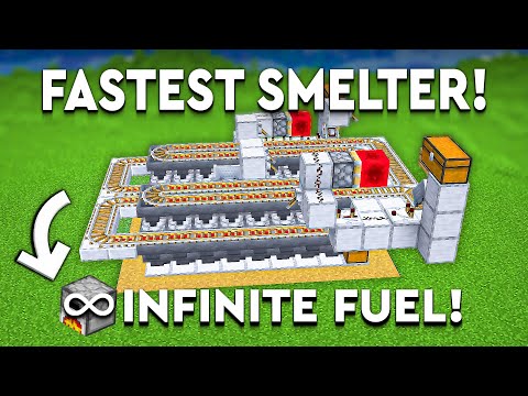 Minecraft BEST Super Smelter 1.21 - INFINITE FUEL - 35,000 Items P/H!