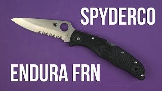 Spyderco Endura 4 Half Serrated Black (C10PSBK) - відео 1