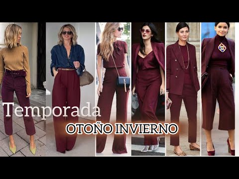 MODA OTOÑO INVIERNO 2024/2025  🍂 LOOKS OUTFITS Y COMBINACIONES DE ROPA Y COLORES EN TENDENCIA